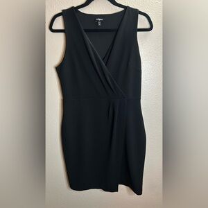 Express Black Faux Wrap Sleeveless Dress Size Medium